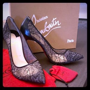 Brand New CHRISTIAN LOUBOUTIN LACE FOLLIES 39.5
